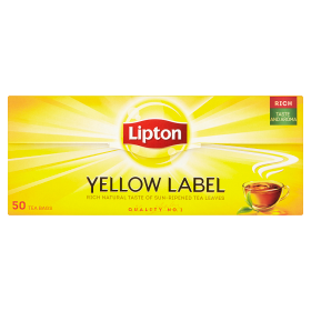 Černý aromatizovaný čaj Yellow label Lipton 25 sáčků
