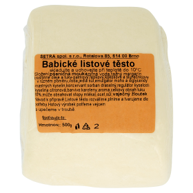Listové těsto chlazené s máslem 400g